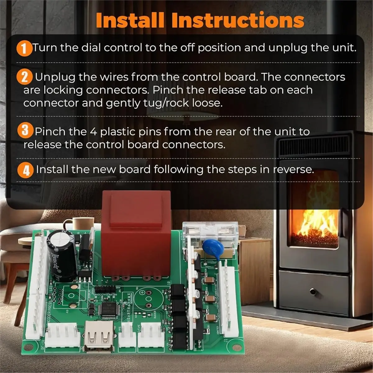 2026 New SRV7079-050 Circuit Control Board for PP130 PH50PS PH50CABPS Stove Control Board