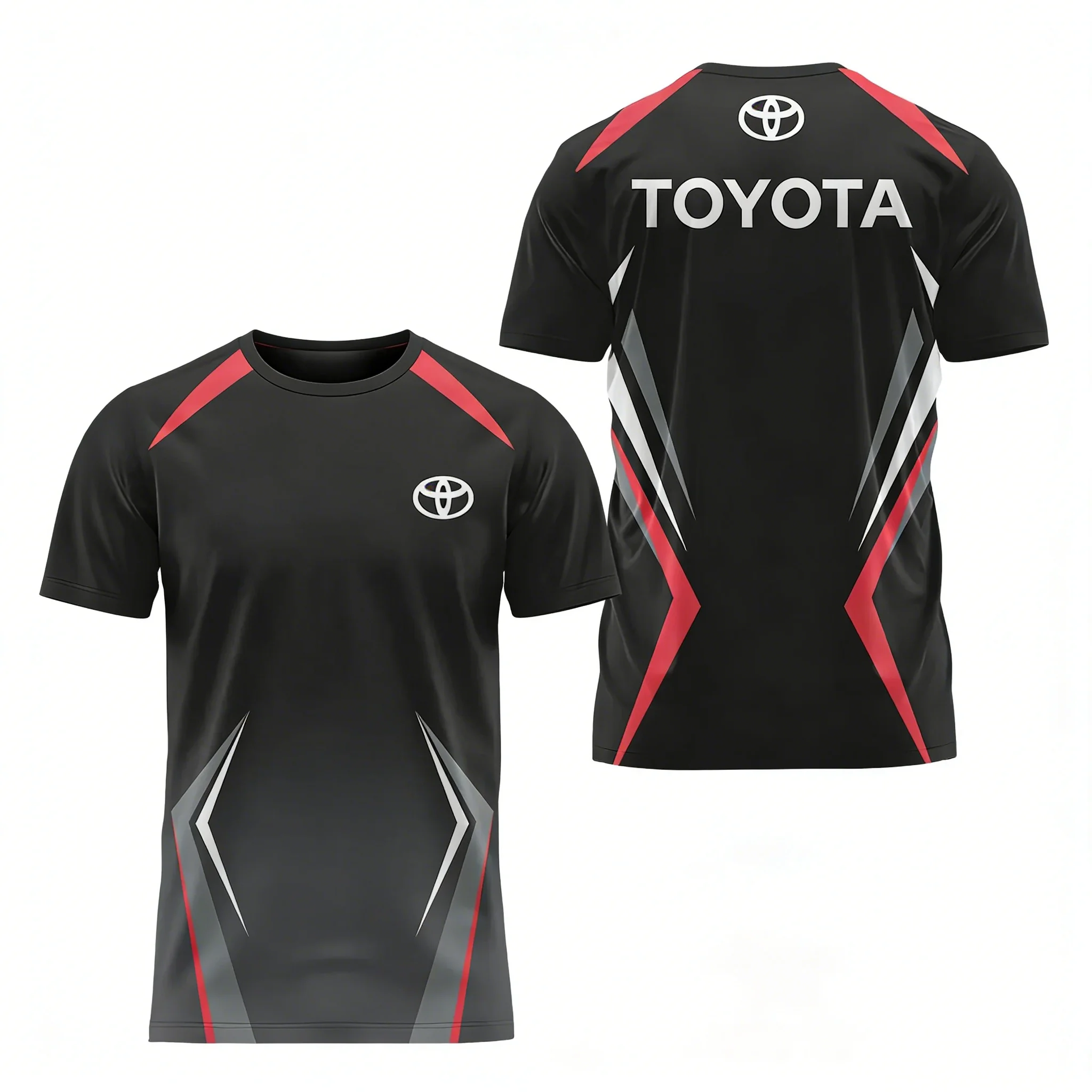 Men's 2026 Toyota Logo Racing Casual Fashion Summer Short-Sleeved