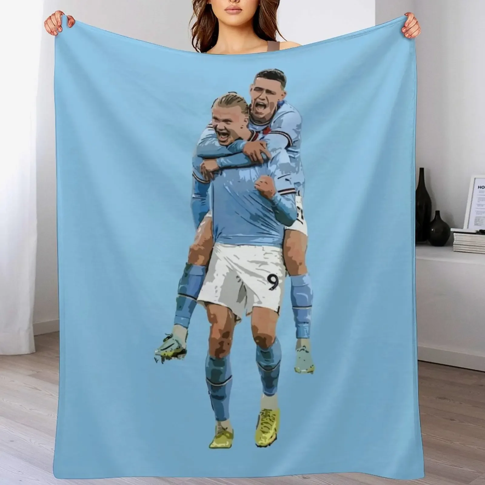 

Halaand + Foden Throw Blanket halloween manga Stuffeds Blankets For Sofas Blankets