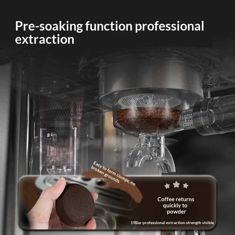 ماكينة صنع قهوة باريستا الاحترافية من فول إلى كوب، ماكينة قهوة اسبريسو، أفضل مع مطحنة #4