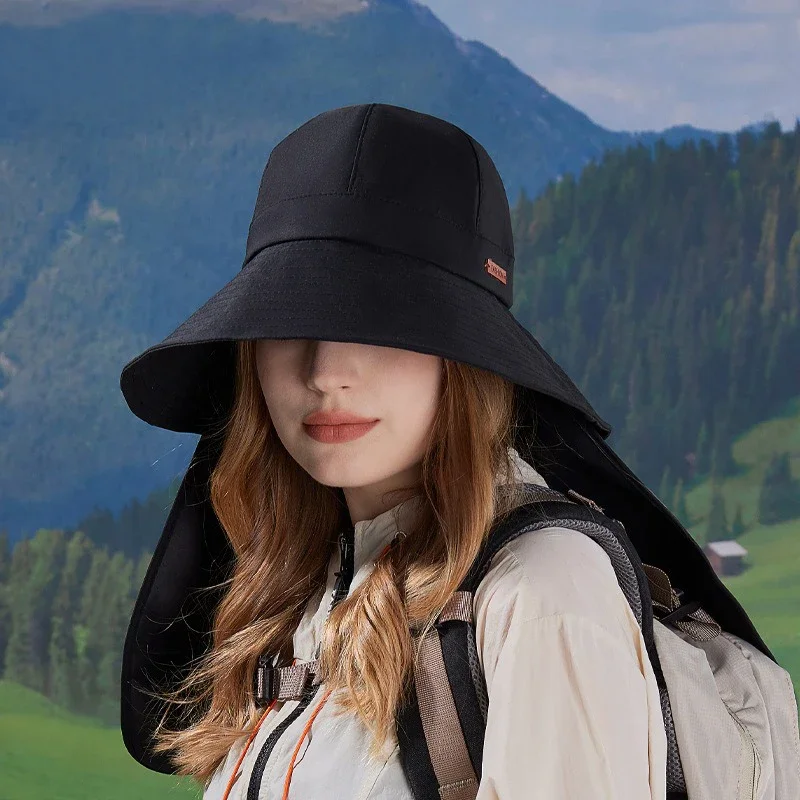 Unisex zonnehoed met nekflap en brede rand - UPF 50+ Wandel-safari-vismutsen voor heren en dames, perfect voor buitenavonturen