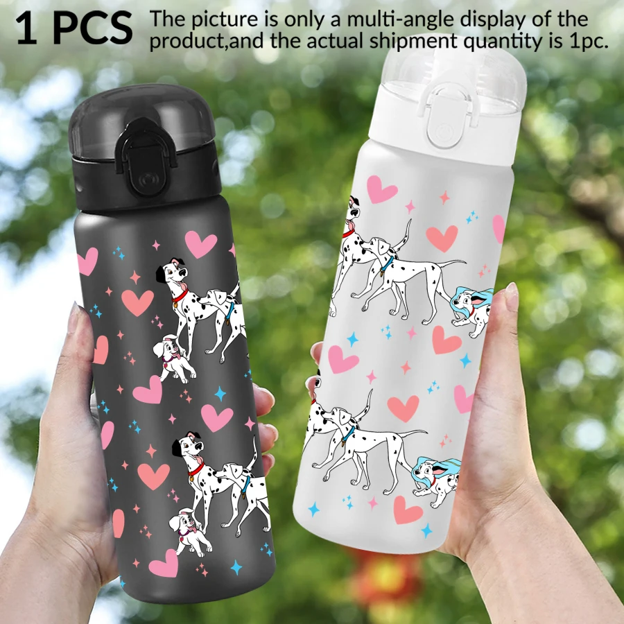 1 Buah Botol Air Plastik Pola Cinta Dalmatian Disney 26Oz Cangkir Air Olahraga Luar Ruangan Hadiah Ulang Tahun/Kepulangan