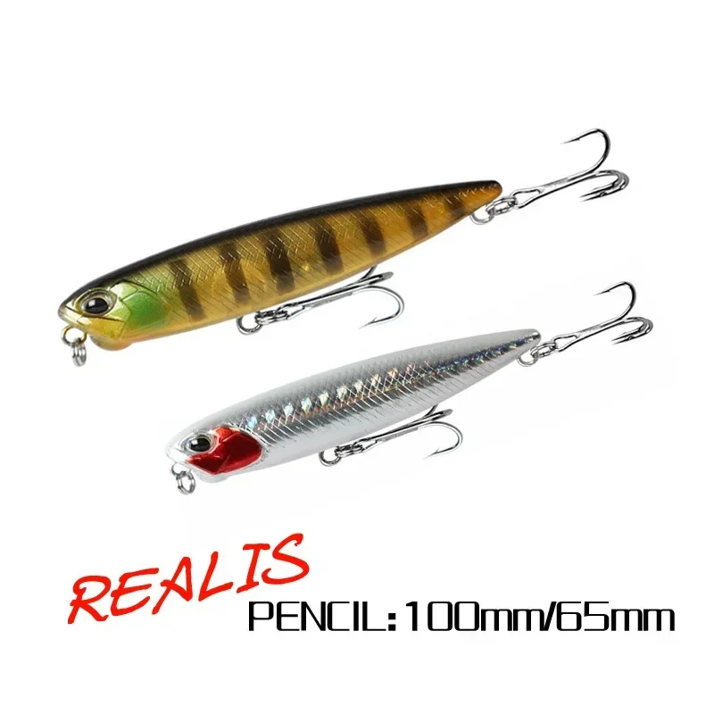 65mm 5.5g 100mm Wobblers Floating Pencil Fishing Lures Surface Walk the Dog Artificial Hard Bait for Bass Trout Pesca Swimbait