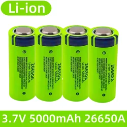 100% brand new,original,high-quality,true capacity 26650A 5000mAh 3.7V lithium-ion rechargeable battery 26650 flashlight