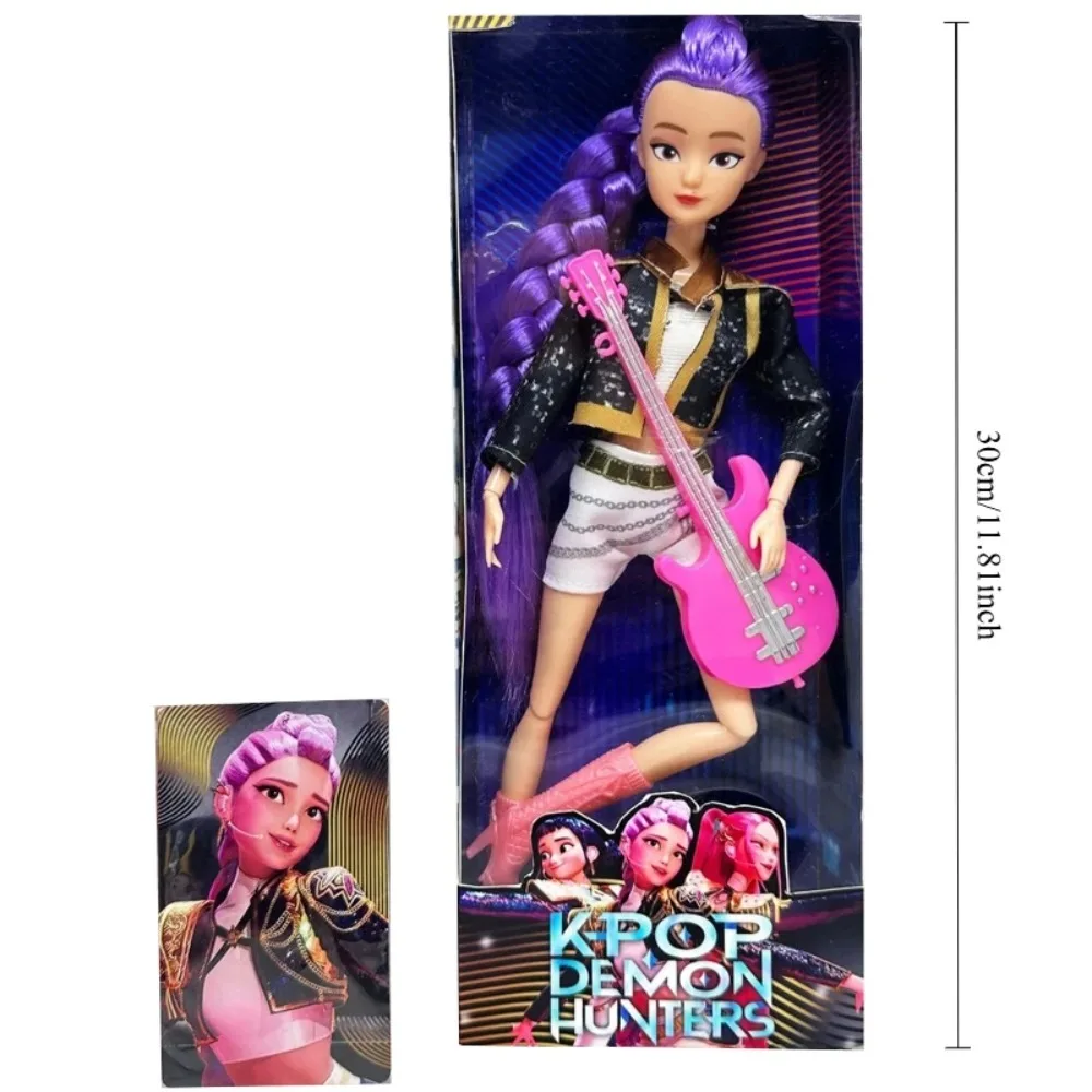 Kpop Demon Hunters Action Figure Toy Set Derpys Tiger Rumi Mira Zoey Sussy with Colorful Lights for Fans Christmas Gifts