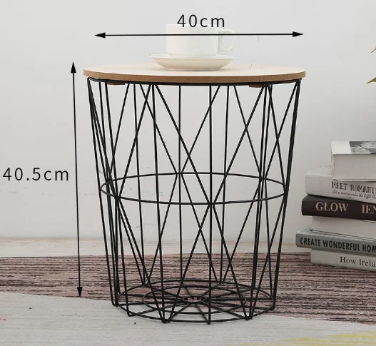 Wooden Modern Small Bed Side Table with Movable Top