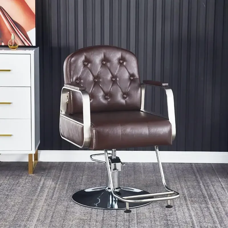 

Профессиональные парикмахерские кресла для парикмахерской, скандинавские роскошные парикмахерские кресла с подъемником для химической завивки, эргономичная комфортная мебель для салона Sandalye FYBC