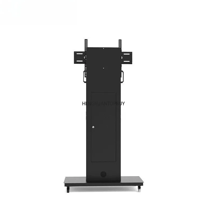 Soporte móvil comercial para pantalla de 55 pulgadas de suelo a techo, carrito vertical para conferencias y enseñanza, soporte con ruedas para TV.
