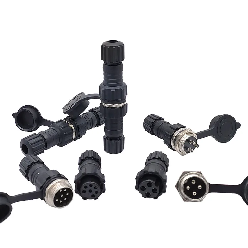 

10Pcs GX16 Connector M16 Waterproof Docking Male&Female Plug And Socket 2pin3pin4pin5pin6pin7pin8pin9pin