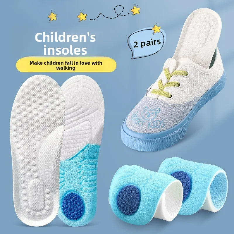 

Children's Stepping-on-poop Feeling Memory Foam Insoles, Super Soft and Breathable, Keep Baby's Feet Comfortable During Sports