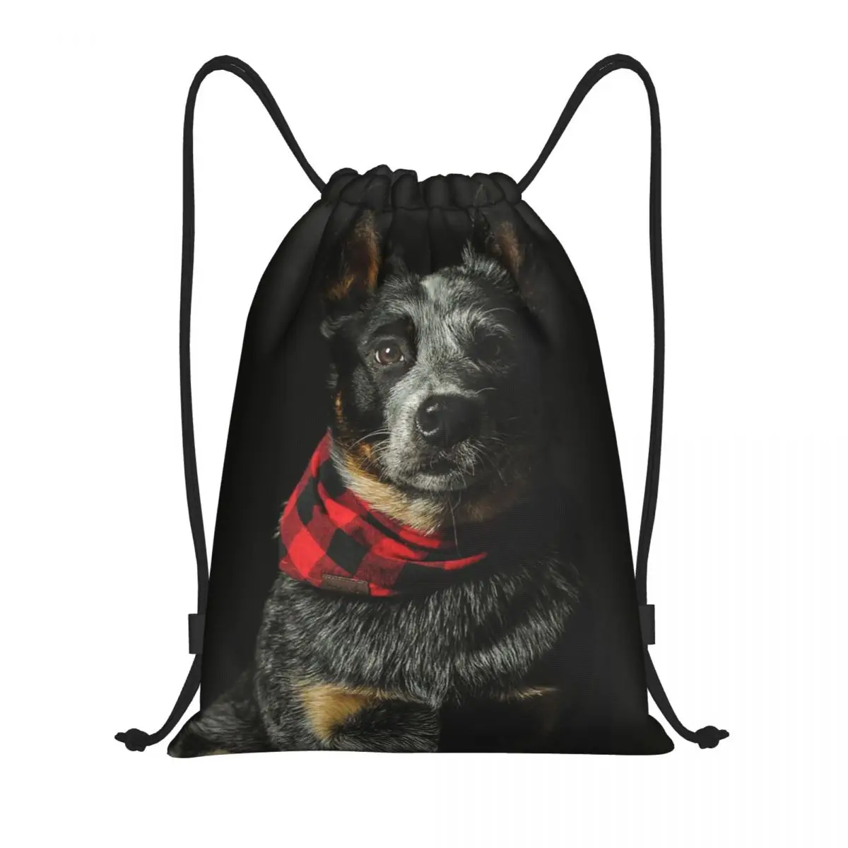 

Australian Cattle Dog Backpacks Casual Drawstring Bags Sports Bag Book Bags for Man Woman School
