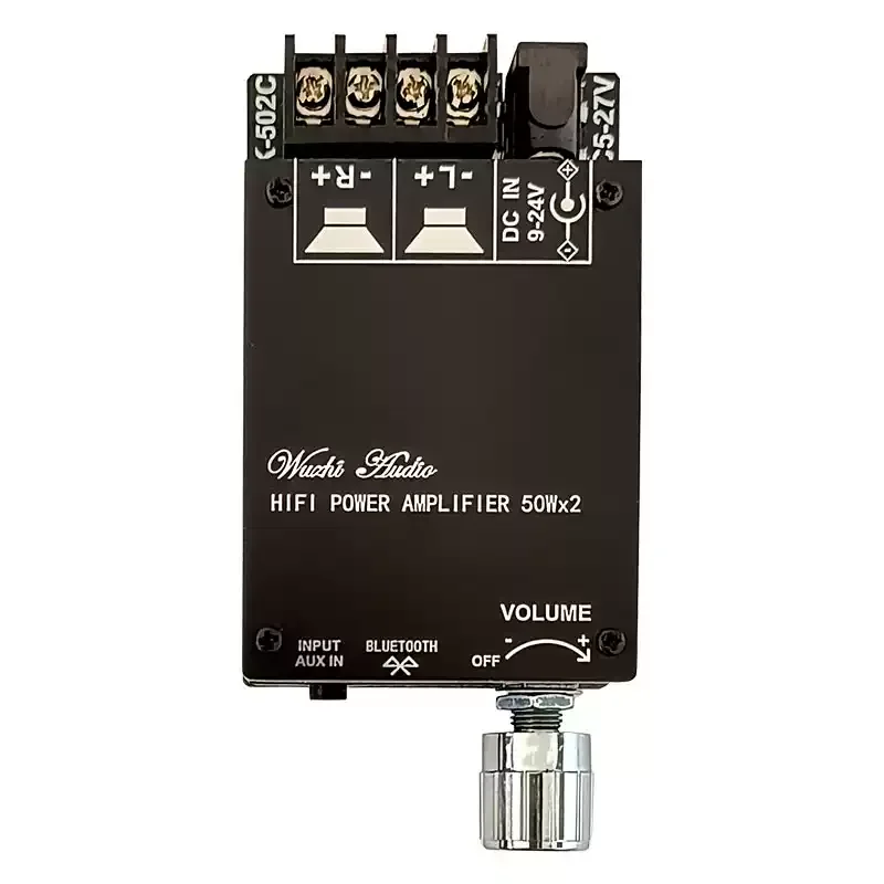 Bluetooth 5.0 Audio Module TPA3116D2 Stereo High-Power Digital HIFI 2.0 Power Amplifier Board 2x50W