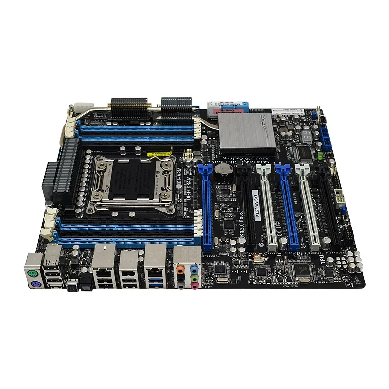 Placa-mãe para servidores e estações de trabalho ASUS P9X79 WS/SYS Intel X79 LGA 2011 DDR3 64GB com suporte para processadores Intel Core i7