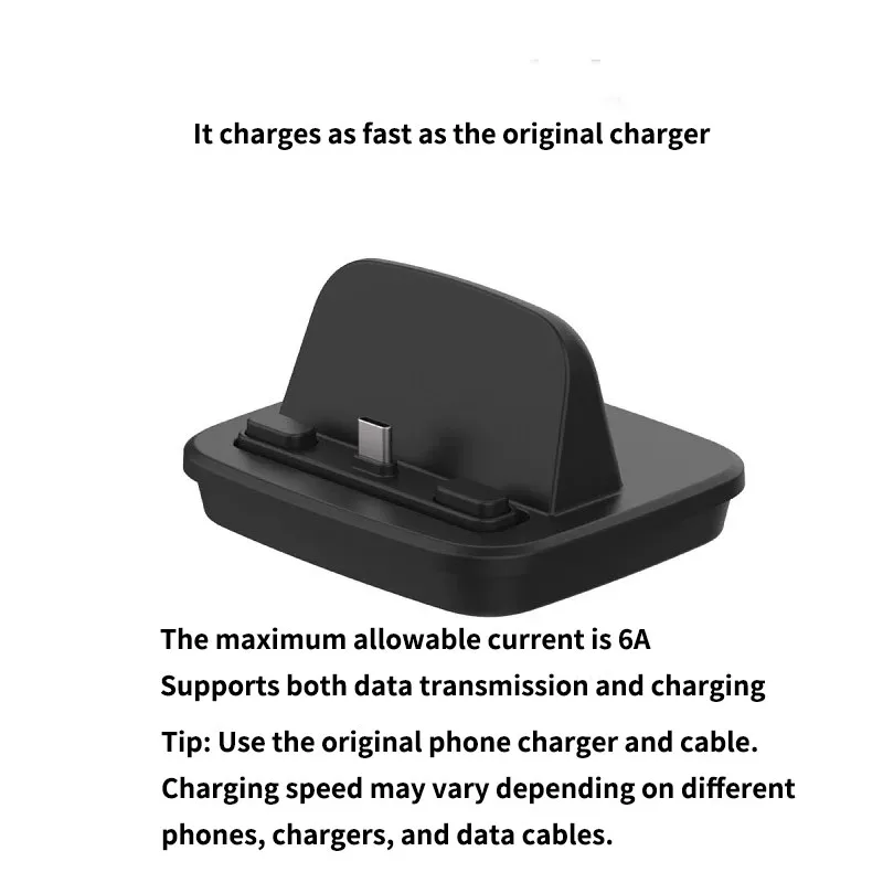 Type-C Charging Station for iphone 17 16 15 ProMax Type C interface Fast Charging USB-C Devices Sync Stand Flat for Type-C view 6