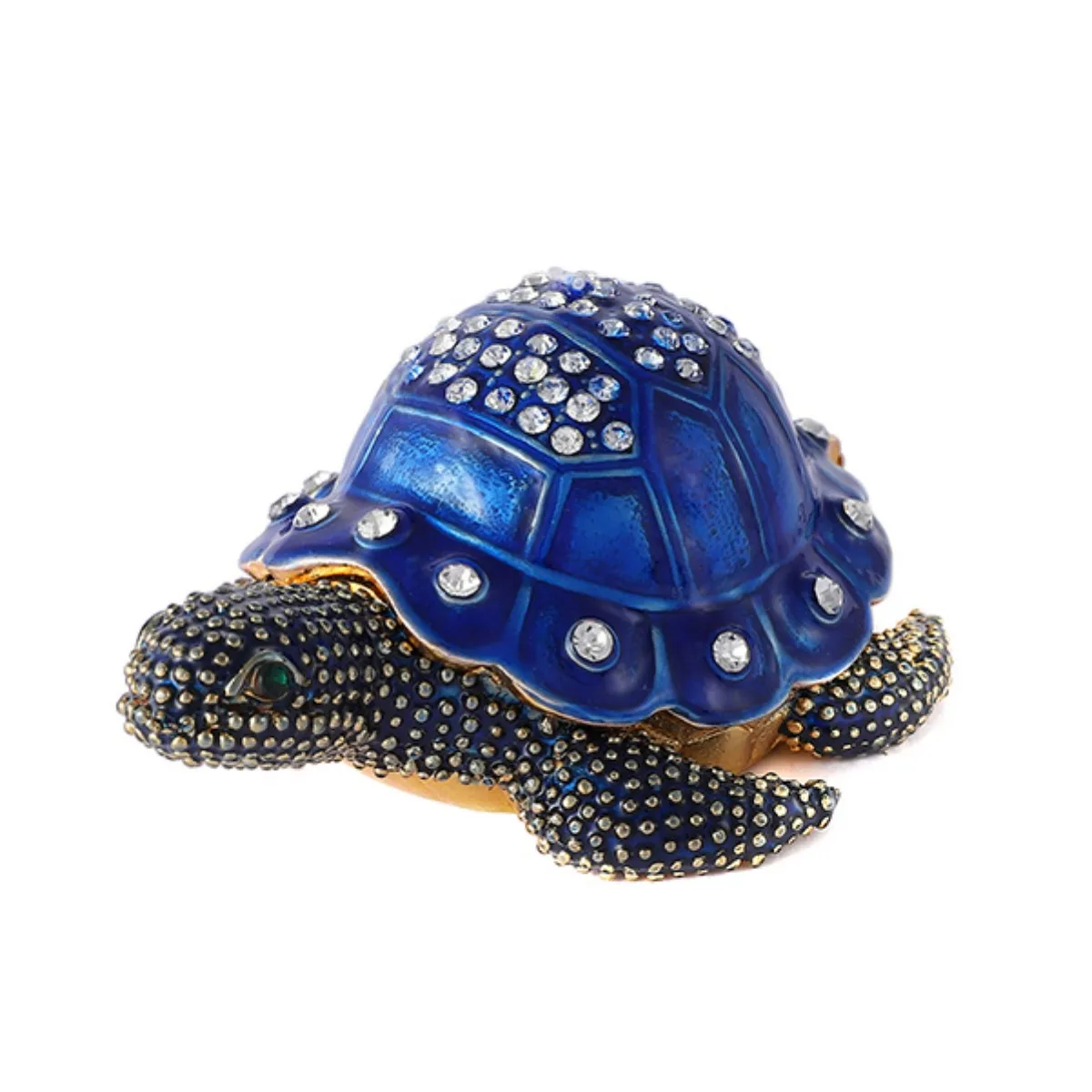 QIFU Unique Delicate Small Blue Turtle Decoration for Home