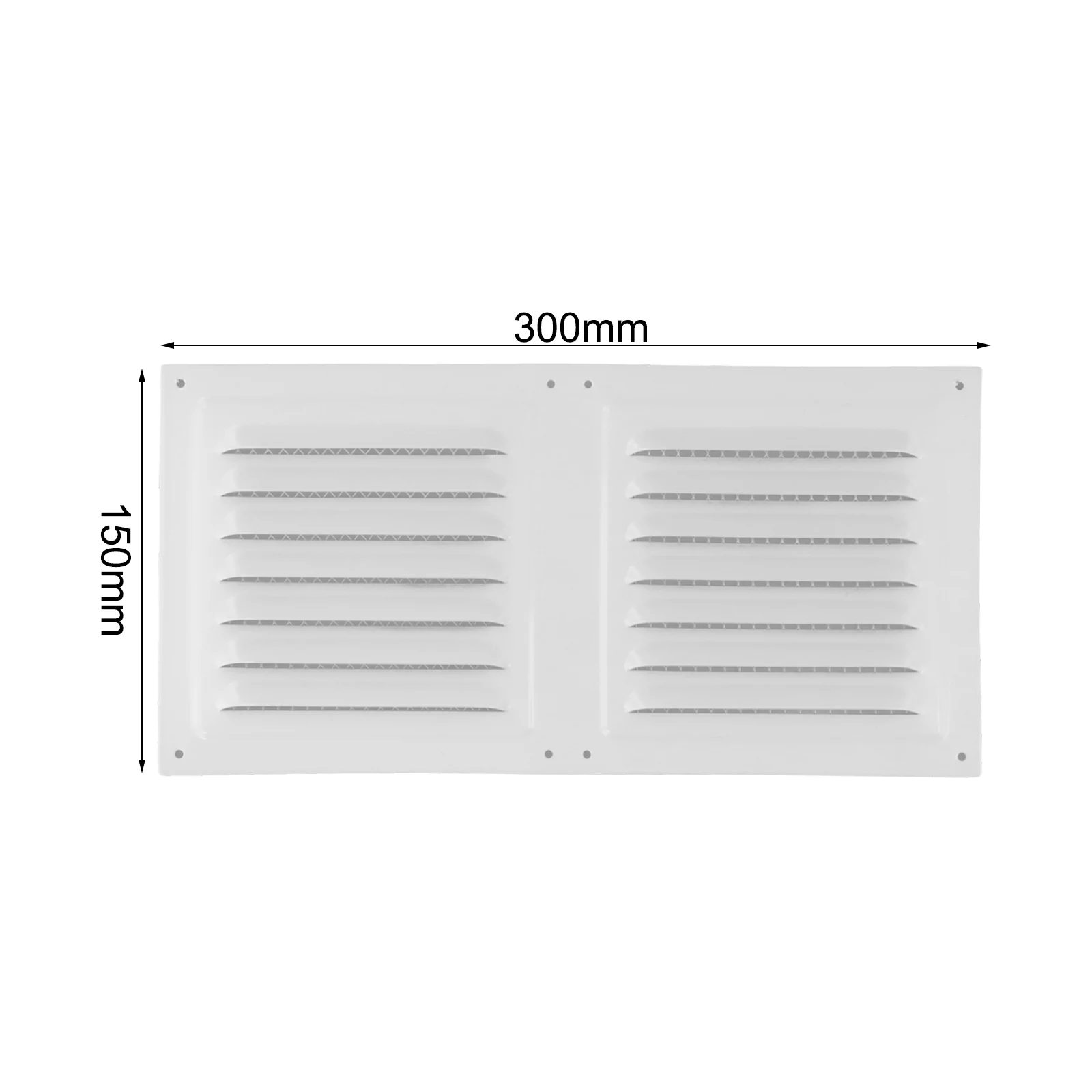 Airflow Grille Airflow Vent Cover Black Stainless Steel Material Built-in Screen Compact Size For Ventilation Airflow
