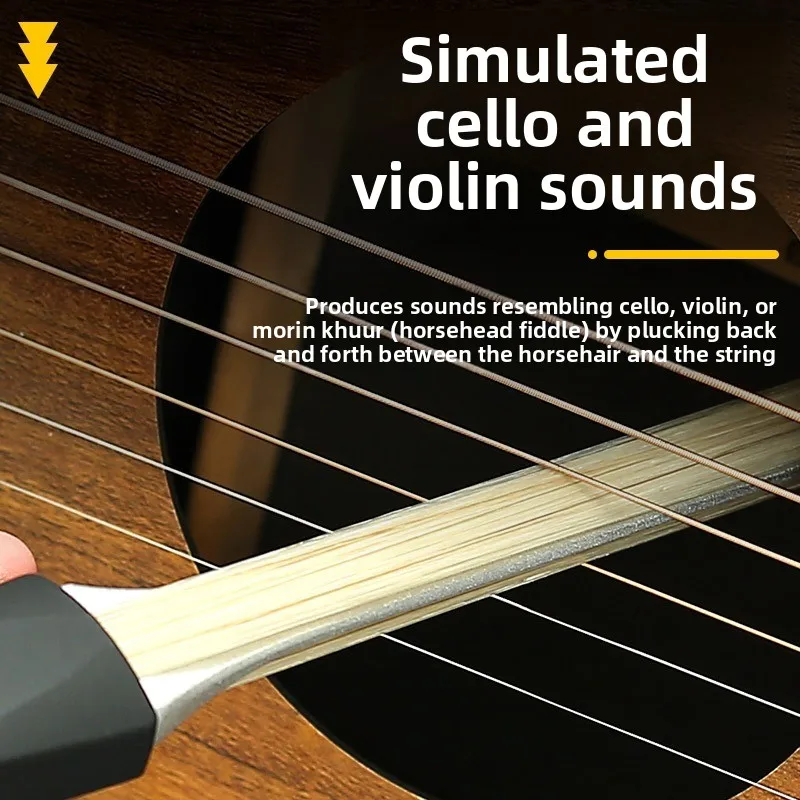 Guitar Bow Acoustic Guitar Picasso Bow Real Ponytail Second Change Violin Playing String Pick String Comes With Pick