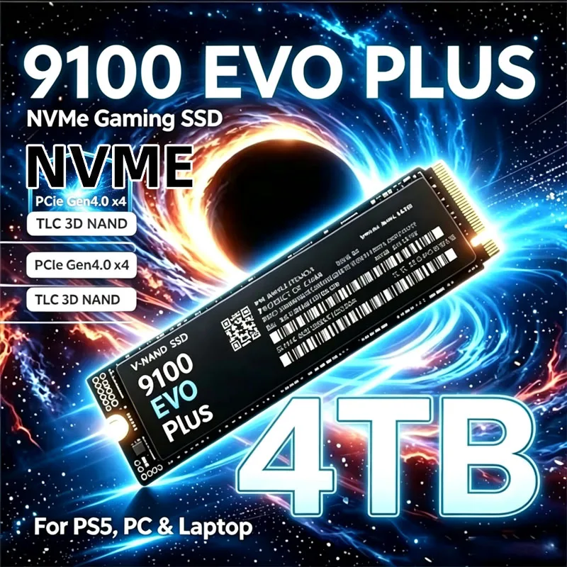 9100 EVO Plus SSD High Speed PCIe Gen4 NVMe M 2 SSD 1TB 2TB 4TB Gaming Drive For PS5 Laptop PC OEM Original