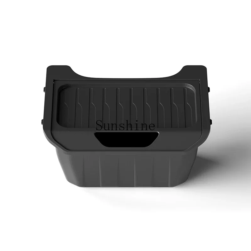 New version of ModelY rear seat middle storage box storage bucket