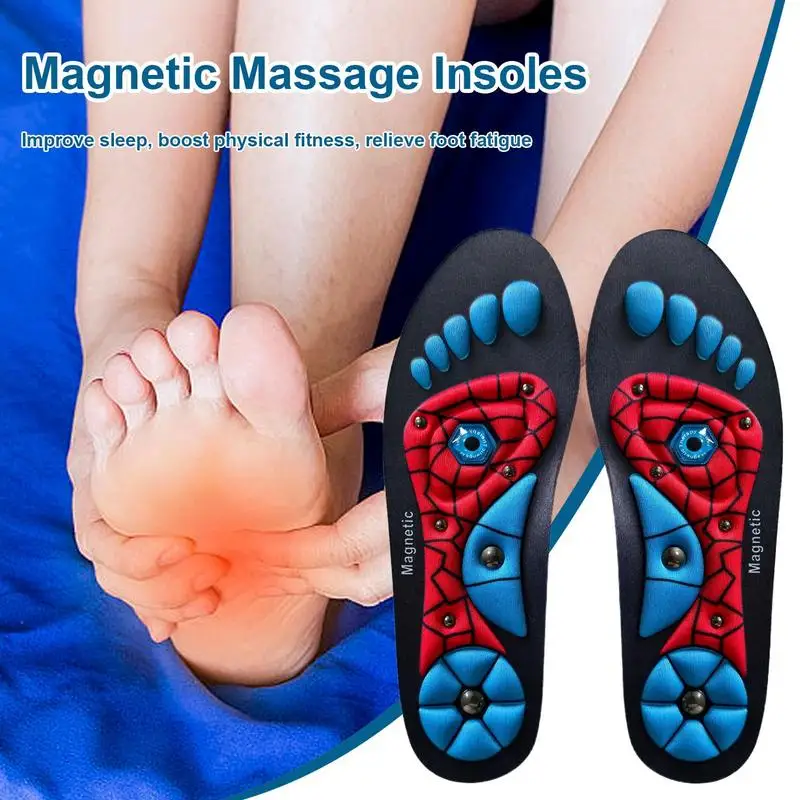 

Magnetic Insoles Men Women Arch Support Shoe Inserts Foot Massage Insoles Flexible Massaging Comfort Relief For Friends
