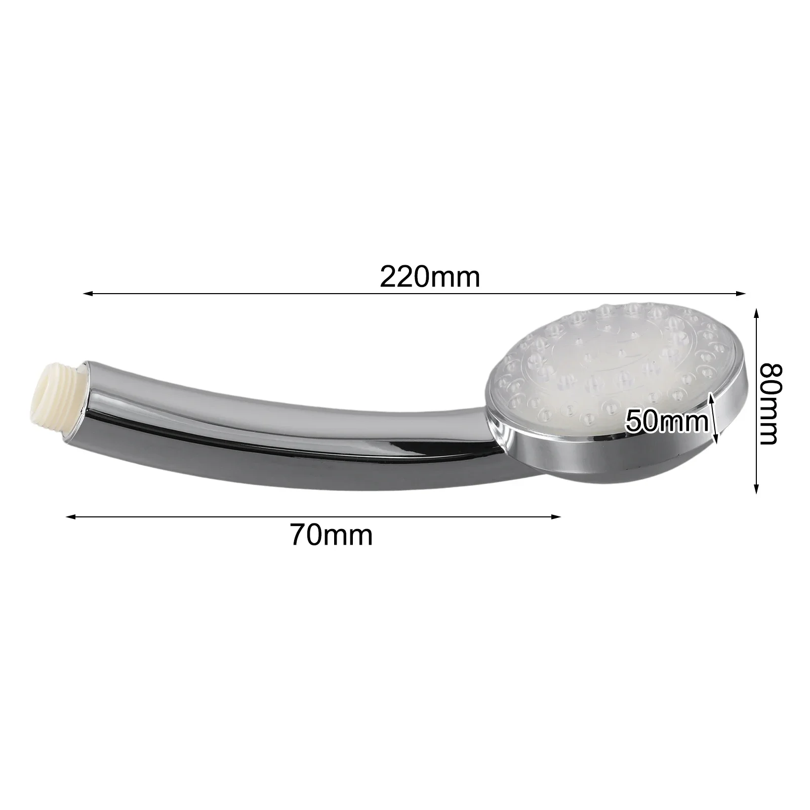 

As Shown Color Changing Shower Temperature Retention Design Plastic Material Construction Seven Colors LED System