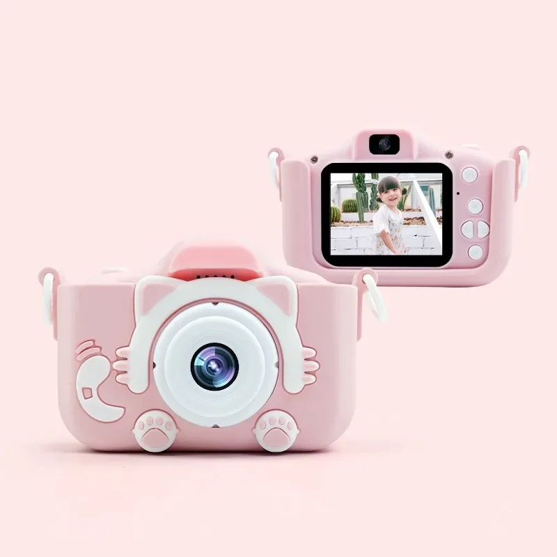 Cute Kids Camera Cartoon Digital Mini Fun Camera HD Double Shot Holiday Gift for Boys and Girls Mr3 Back To School Anime Toys