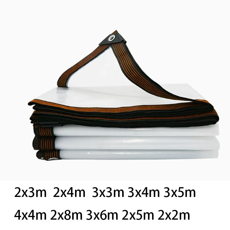 Transparent Waterproof Oilcloth PE Canopy Windproof Snow Proof for Terrace Garden