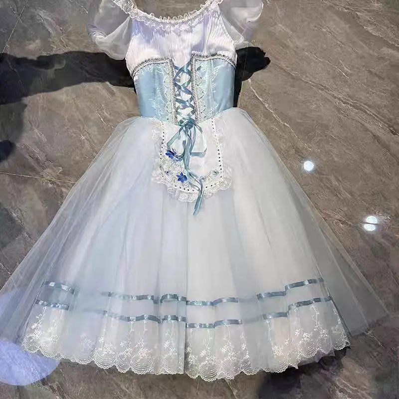 Robe Tutu romantique en velours vert pour enfants, filles, femmes et adultes, vêtements de spectacle de danse de Ballet, Variations émeraude