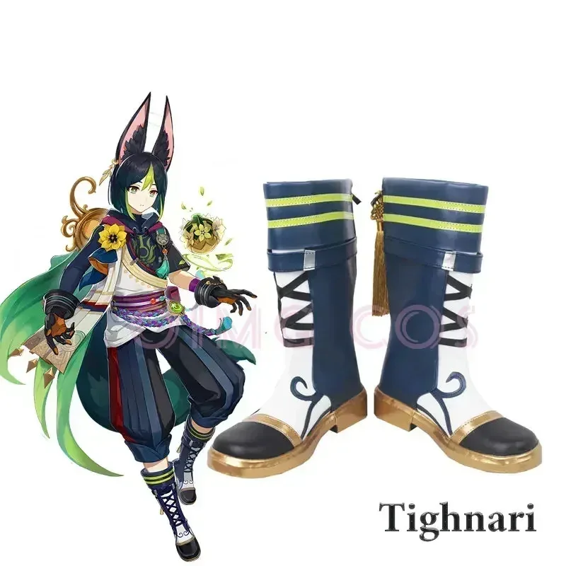 

Genshin Impact Tighnari Cosplay Shoes Anime Chinese Style Halloween Role Playing Props for Women Game
