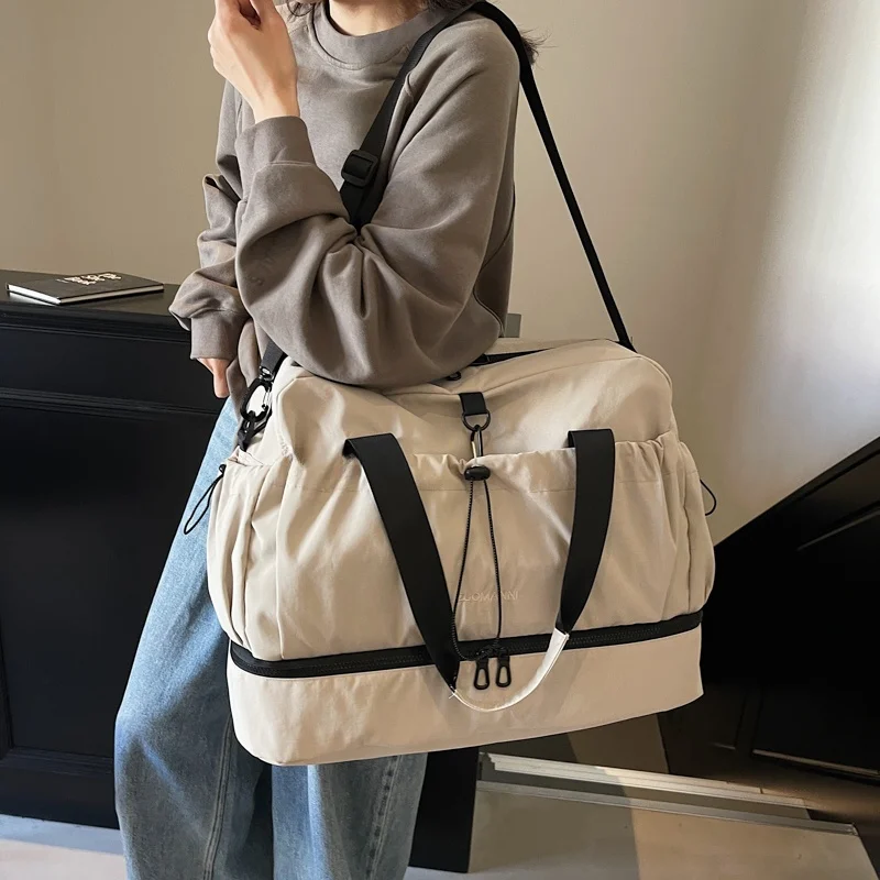 Bolsa de viaje ligera de tela de buey, bandolera, bolsa de viaje para viajes de ort y almacenamiento Fitn oe