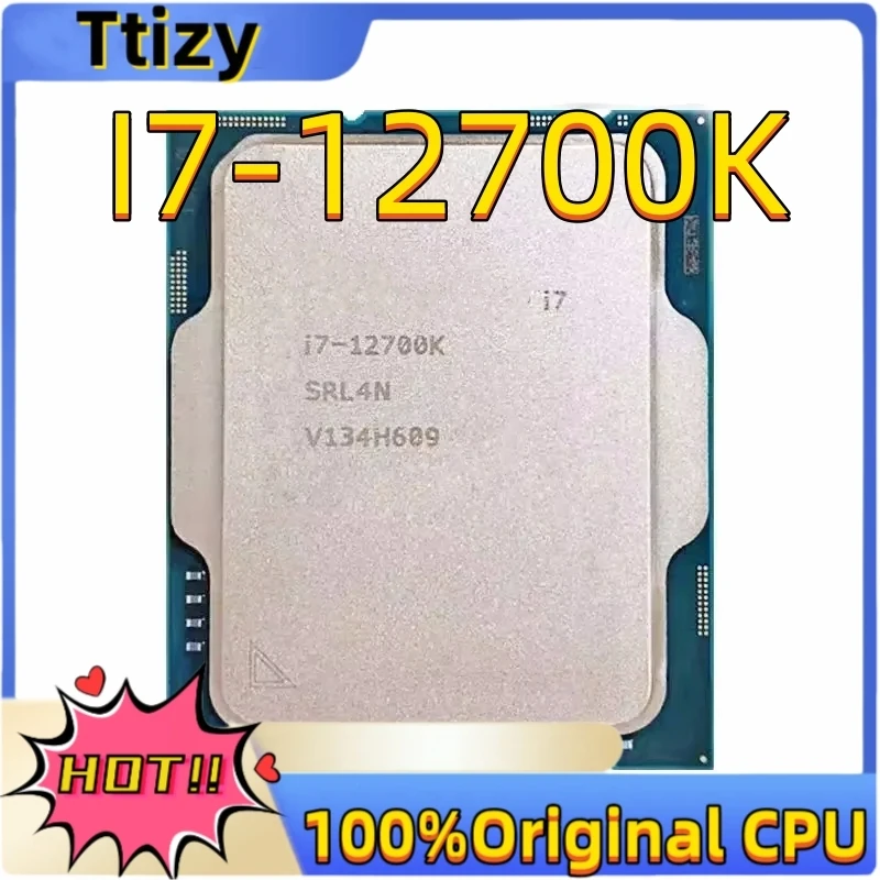 New Core i7-12700K 3.6 GHz 10NM L3=25M 125W LGA 1700 but without FAN