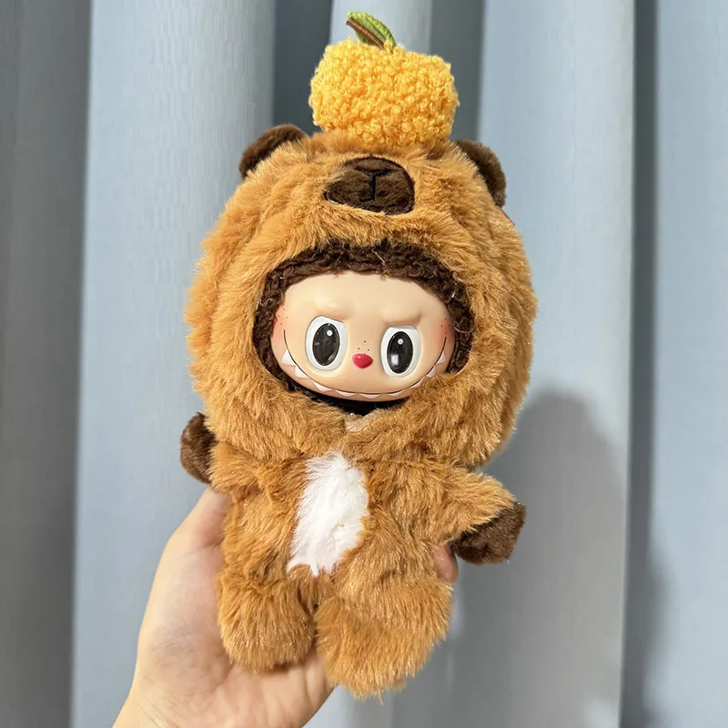 Cute Clothes for 17cm Labubu Idol Dolls Plush Doll'S Clothes Kawaii Accessories No Doll Korea Kpop Exo Clothing Hoodie Outfit