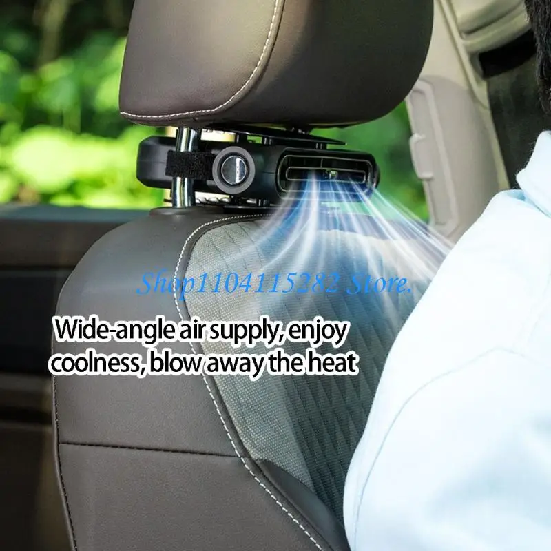  Comfort Enhancing Car Backrest Air Device With Fast Blowing And Multiple Rates