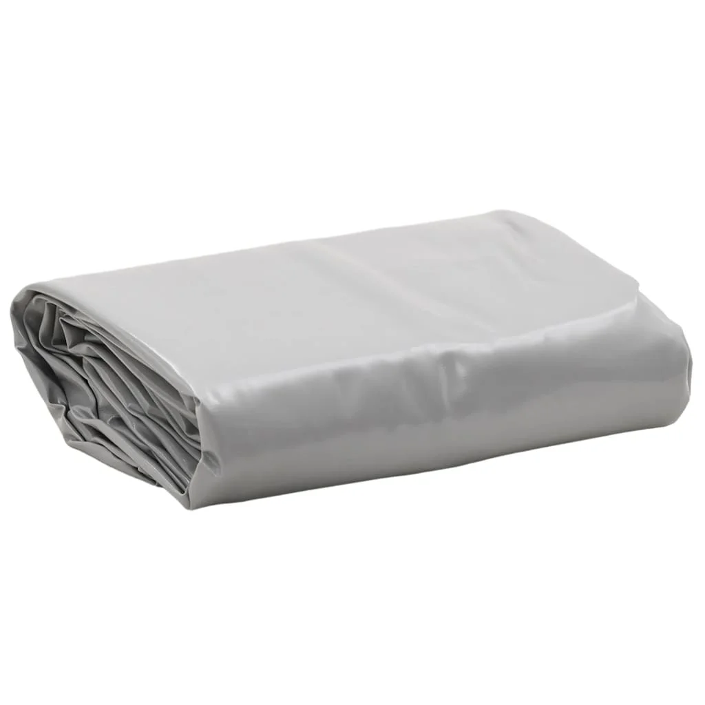 650 g/m² Gray Tarpaulin (Ø 4 m), Versatile for Protective and Covering Applications