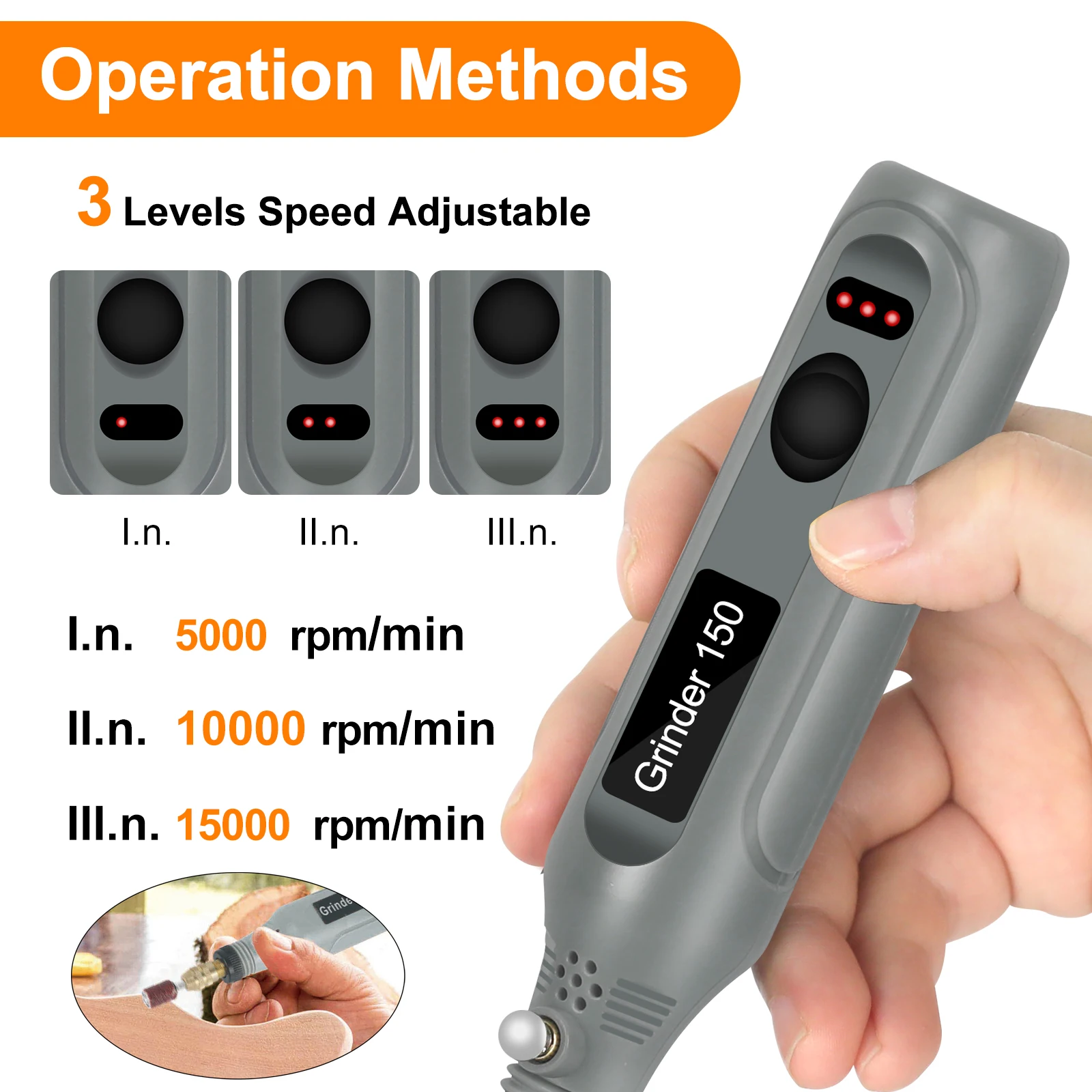 Toolour USB Cordless Rotary Tool Kit with 147 Accessories 3-Speed Adjust Mini Drill Engraving Pen For Jewelry Metal Glass