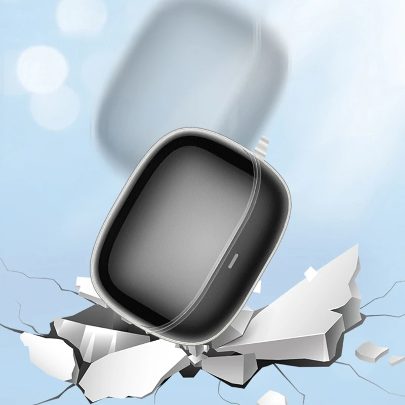 Fone de ouvido choque habitação capa Skin-friendly para Baseus-Bowie M2s lavável-Shell protetor antiderrapante manga resistente ao impacto