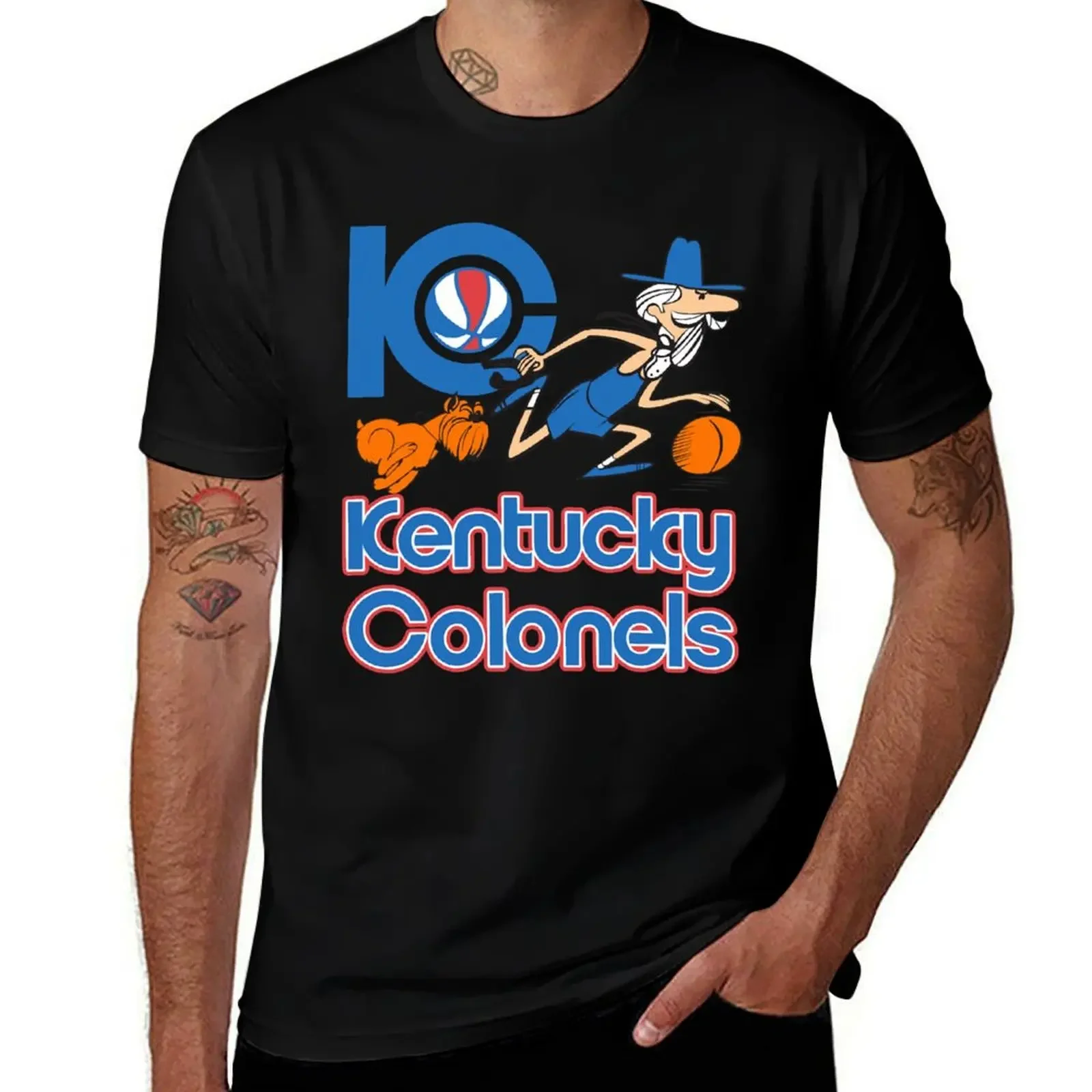 Kentucky colonels T-Shirt basketball graphic tees affliction shirts oversized t shirt men