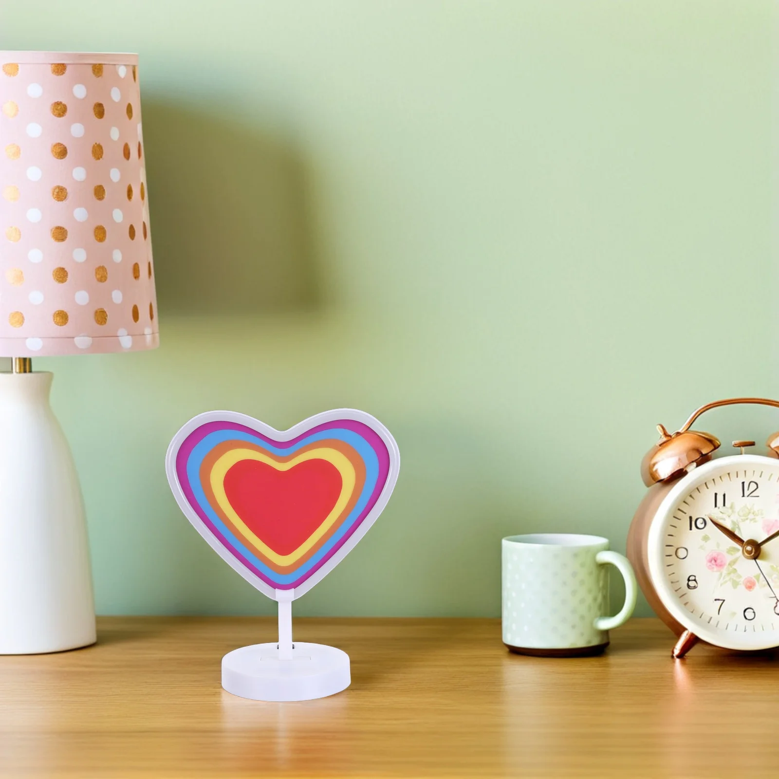 

Vivid Heart-Shaped Neon Lamp Cozy Ambient Glow for Bedrooms Study Rooms Weddings Parties Portable Lighting Love Nightlight