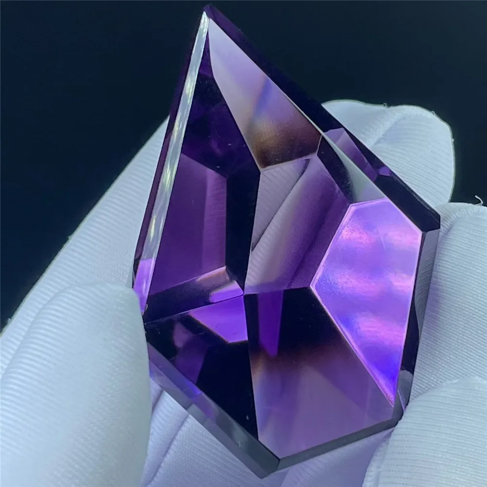 

Natural Purple Amethyst Quartz Pendant Faceted 42*27*18mm Amethyst Jewelry Beads Women Men Necklace Brazil AAAAAA