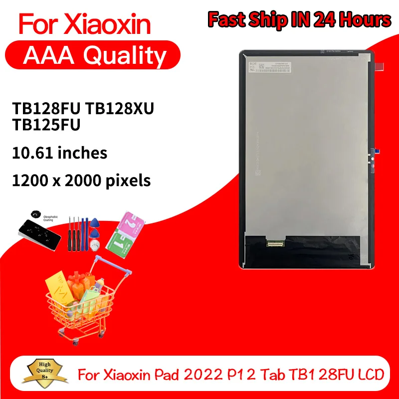10.6“New LCD For Lenovo Tab M10 Plus 3rd Gen TB125FU Touch Screen Digitizer With Lcd Assembly For Lenovo Tab TB128FU TB128F LCD