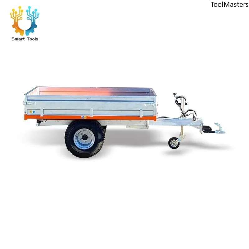 

【Hot Sale】Factory Directly Sale New Design European Style 1500kg Hydraulic Back Tipping Europe Farm Trailer For Tractor