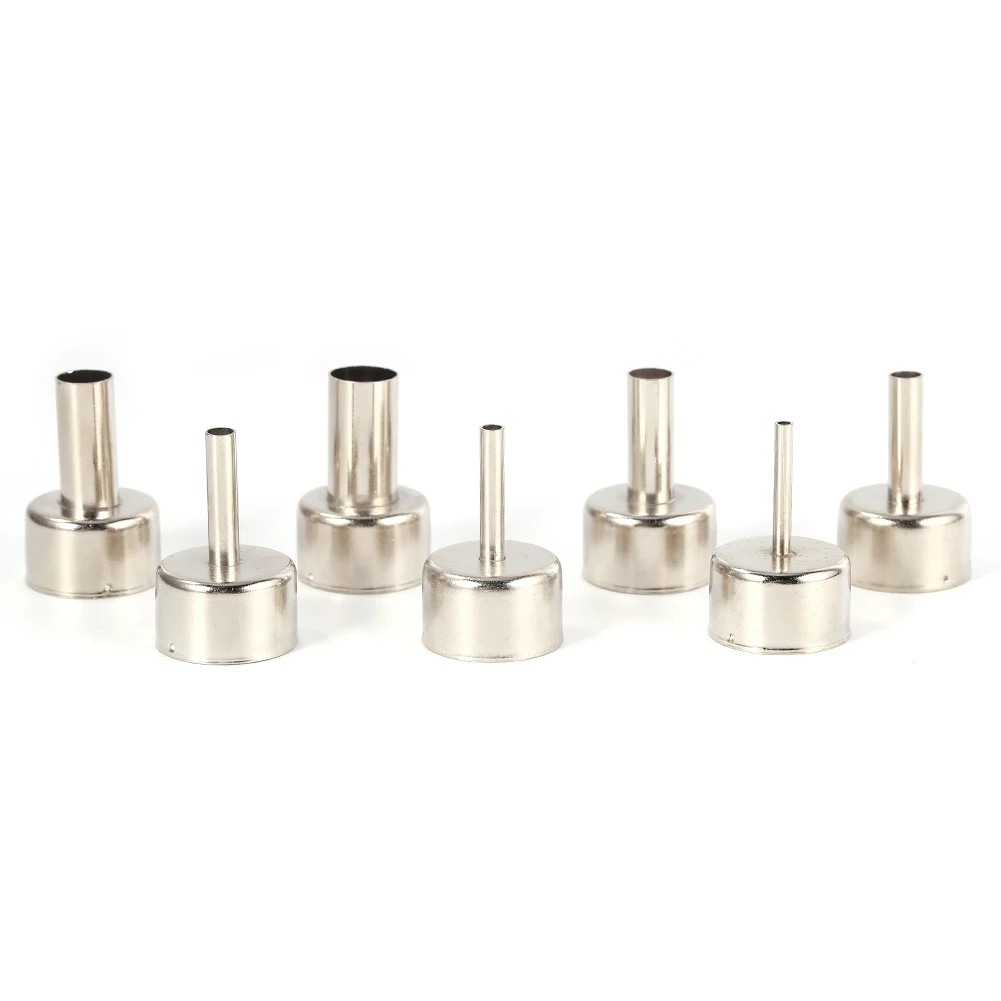 7Pcs/Set Universal Hot Air Station Round Nozzles Soldering Welding Tool For Hot Air Gun 85885A 858D 868 878 Heat Resistant 3-12m