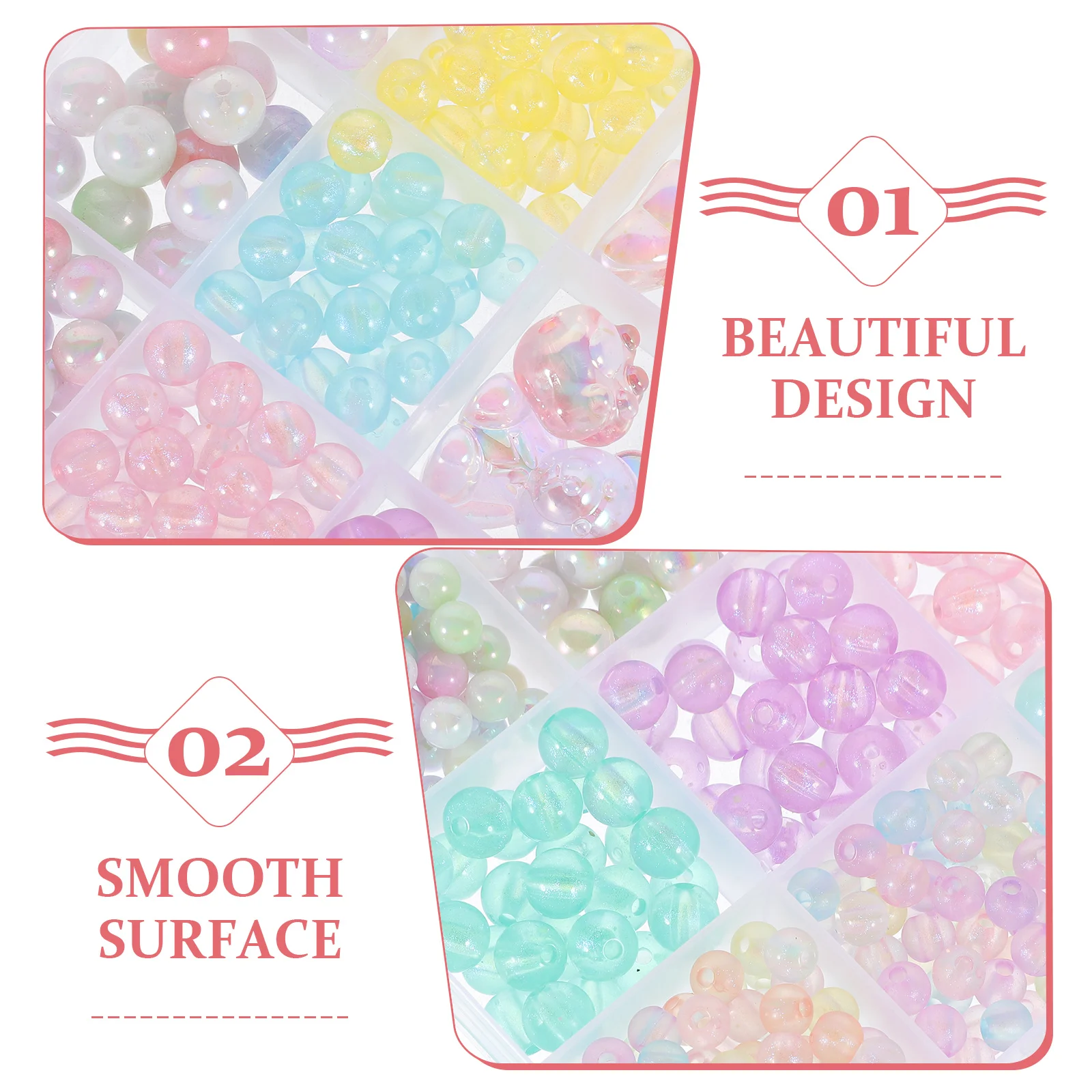 1Set Night Glow Kralen Acryl DIY Ketting Armband Craft Spacer Losse Kralen Sieraden Maken Accessoires