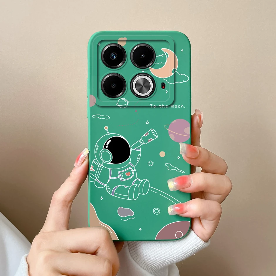 case For Infinix Note 40 Note 40 Pro 4G 5G Sweet Girls Pattern Shockproof Back Cover For Infinix Note 40 Pro Plus Silicone Funda