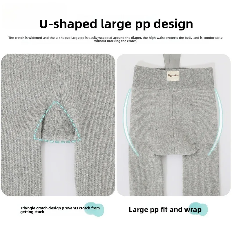Baby overalls pantyhose autumn and winter socks girls and children thickened and velvet baby leggings