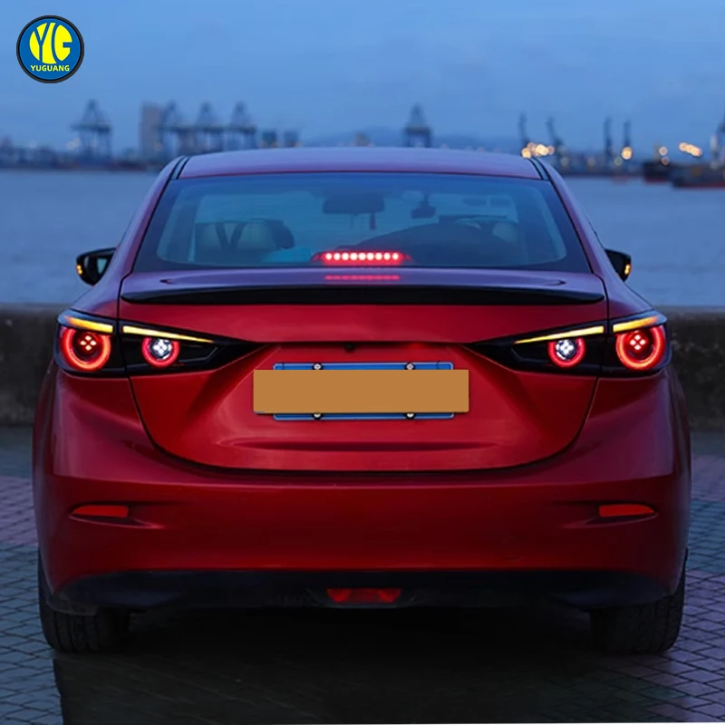 YU GUANG for Mazda 3 Axela 2014 2019 Tail Light Car Accessories Upgrade LED Taillights Rear Lamp Brake Turn signal Lights view 5