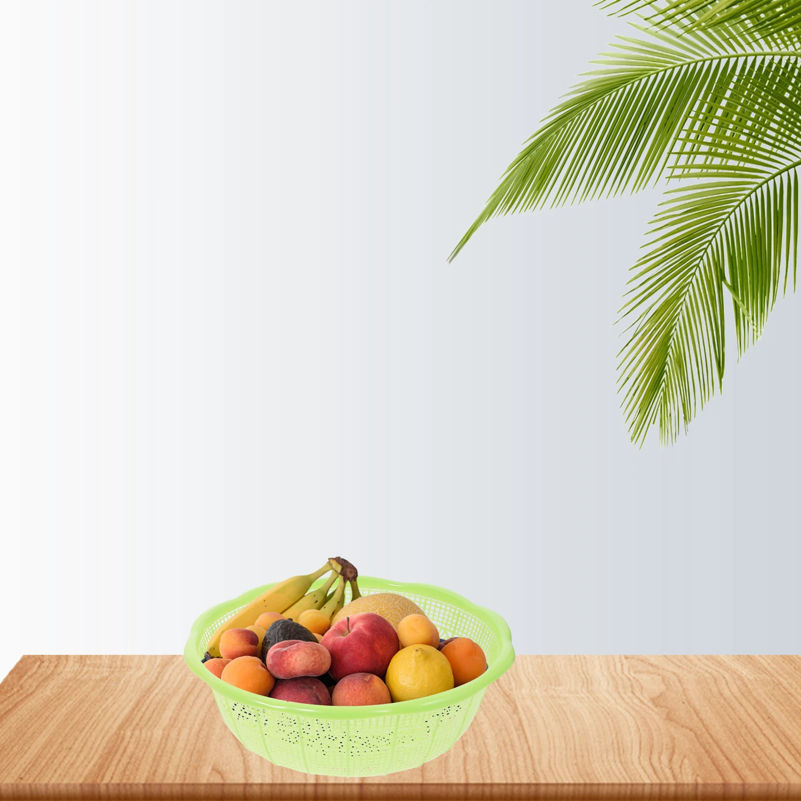 

Vegetable Washing Basket with Drain Filter Rice Basin Fruit Plastic for Food Drainer