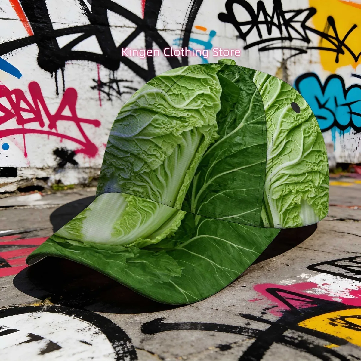 1pc with Fresh Green Cabbage Classic Baseball Cap Perfect for All-Day Use a Stylish Street Fashion Accessory Ideal for Weekend G