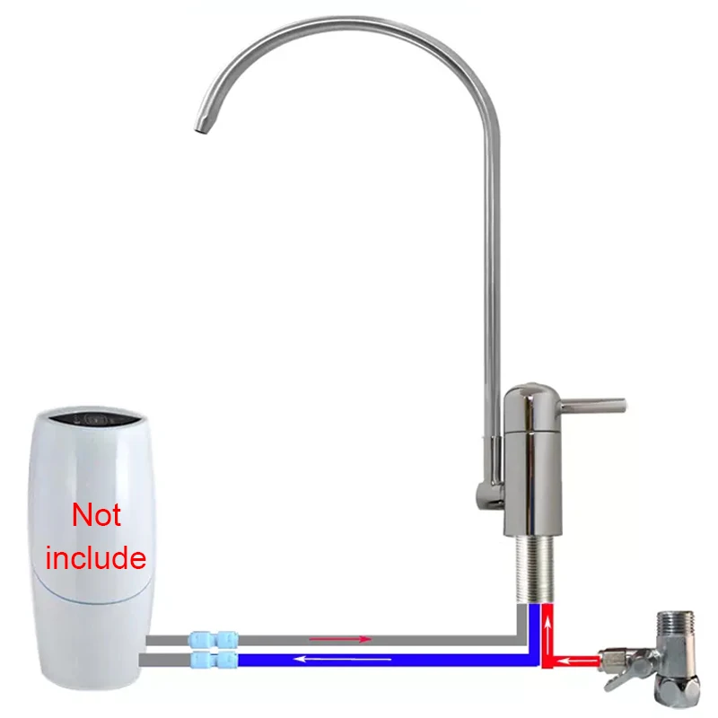 RV Electric Water Filter Tap Faucet for Amway Water Purifier Drinking Water Filter 360° Rotation Faucet Kitchen Purifier Tap