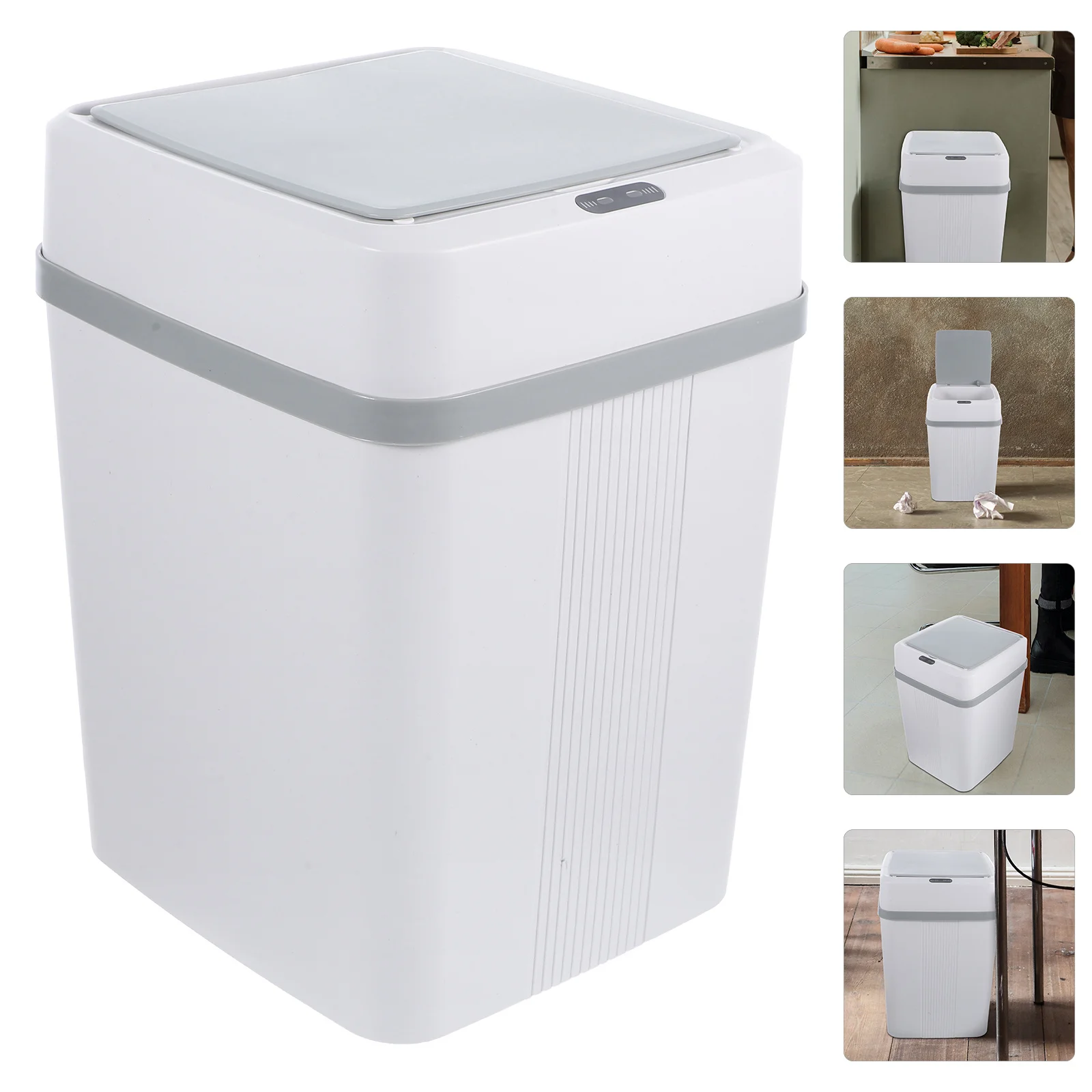 

Smart Induction Trash Can Large Capacity Plastic Automatic Motion Sensor Garbage Bin Bathroom Waste Container Intelligent Lid